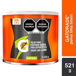 Gatorade Polvo Isotónico Sabor Lima Limón 521 g