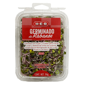 HEB Germinado de Rabano 114 g