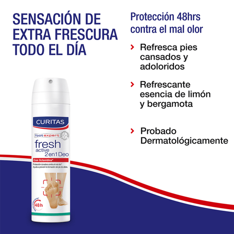 Hansaplast Spray Desodorante para pies Fresh Active 150ml