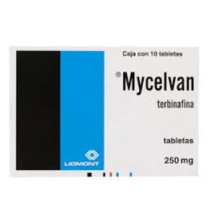 Mycelvan 250mg Tabletas Terbinafina 10 Pz