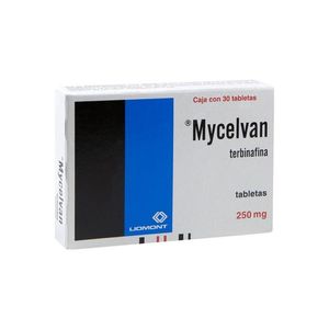 Mycelvan 250mg Tabletas Terbinafina 30 Pz