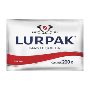 Lurpak Mantequilla Tradicional Sin Sal 200 g