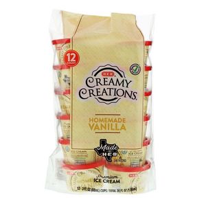 Helado Copas Vainilla Casera 12 pz