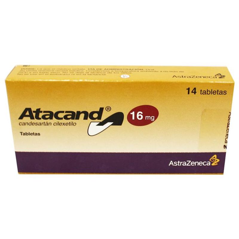 Astra Zeneca Atacand 16 Mg 14 Tab Candesartan, Cil - H-E-B México