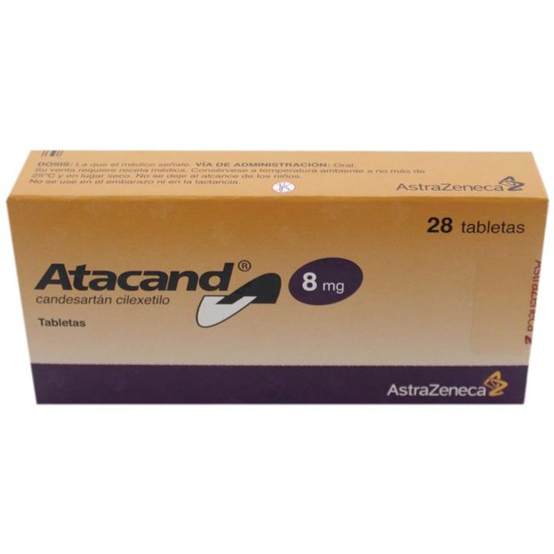 Astra Zeneca Atacand 8 Mg 28 Tab Candesartan, Cile - H-E-B México