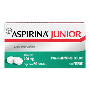 Bayer Aspirina Junior Analgesico 100 Mg con 60 pz