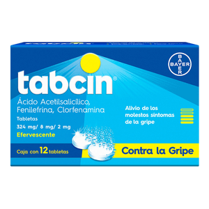 Bayer Tabcin Antigripal 324 Mg con 12 pz