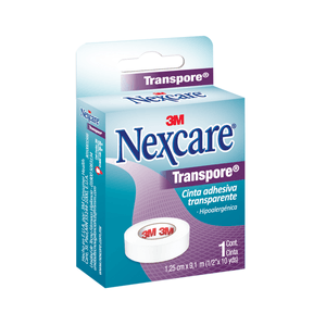 Nexcare Cinta Medica Transpore Transparente 1.25 Cm x 9.1 M 1 pz