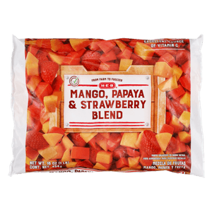 HEB Fruta Congelada Papaya, Mango Y Fresas 454 g