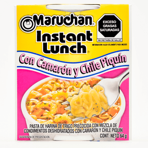 Maruchan Sopa con Camarón Y Chile Piquín 64 g