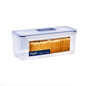 Contenedor Hermético Rectangular con Rejilla 3000 Ml