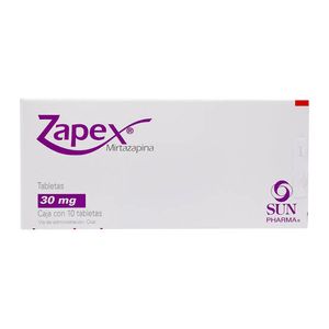 Zapex 30 Mg Tab 10 Mirtazapina 10 Pz