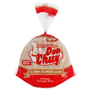 Don Chuy Tortillas Harina Cruda 500 g