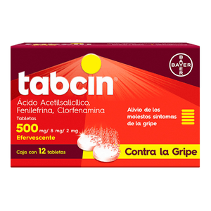 Bayer Tabcin Antigripal 500 Mg con 12 pz