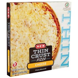 HEB Pizza Congelada Thin Crust Queso 340 g