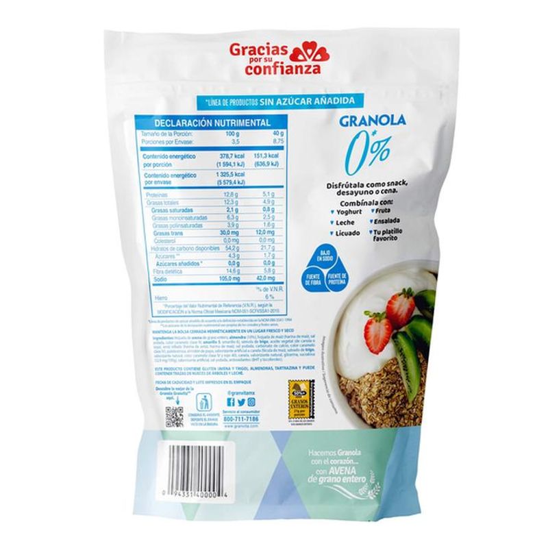 Granvita Granola 0% Azucar 350 G - H-E-B México