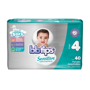 Bbtips Sensitive Pañal Talla 4 40 pz