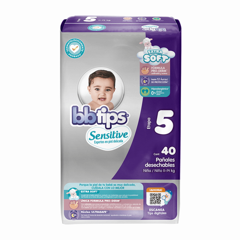 comprar Pañal Para Bebe Bb Tips Talla 3 Mediano -80 Unidades