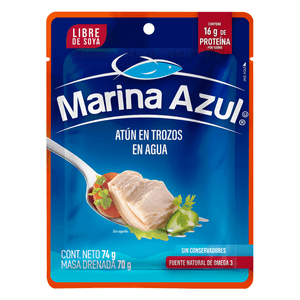 Marina Azul Atun en Agua Pouch 74 g