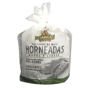 Charras Tostadas Horneada con Nopal 200 g