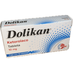 Dolikan Ketorolaco 10 mg 10 Tabletas