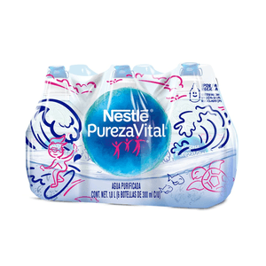 Agua Natural Nestlé Pureza Vital Kids 6 Botellas 300 ml