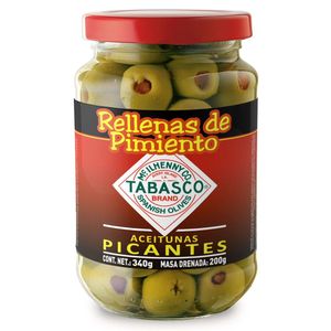 Aceitunas Rellena de Pimiento Tabasco 340 Gr