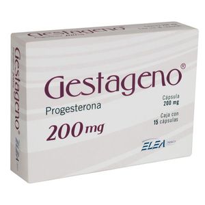 Gestageno 200 Mg 15 Cap. Progesterona 15 Pz