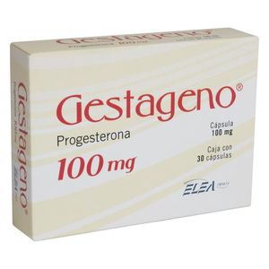 Gestageno 100 Mg C/30 Cap. Progesterona 30 Pz