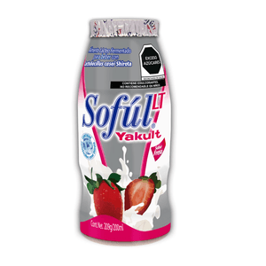 Yogurt Soful Bebible Digestivo Sabor Fresa 209 g