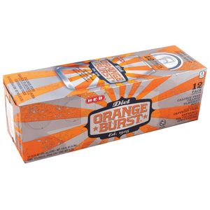 Refresco Orange Burst Diet 12 Pack 355ml 1 Pz