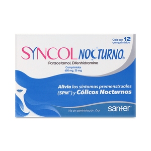 Analgésico Syncol Nocturno 12 Pz