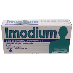 Imodium 2 Mg C/1 Grag Loperamida 12 Pz