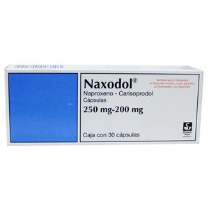 Naxodol 250 Mg 30 Cap Naproxeno, Carisoprodol 30 Pz