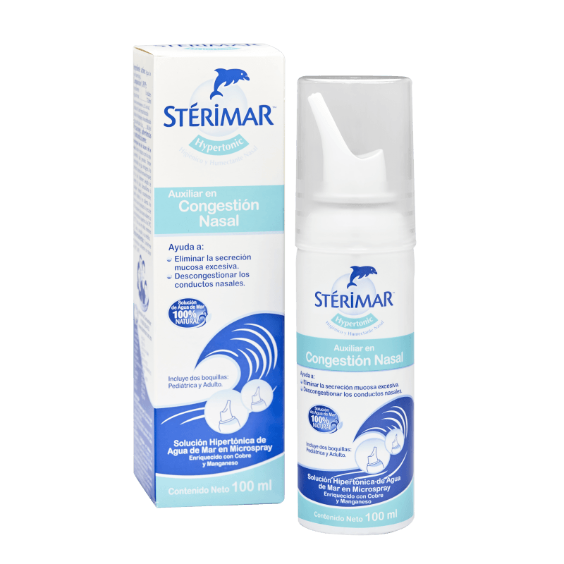 Farmacias del Ahorro, Sterimar Hypertonic Agua de Mar para congestion nasal  100 ml