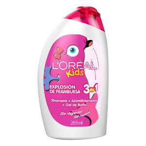 Loreal Kids Shampoo Explosión de Frambuesa 265 ml