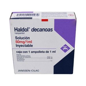 Moksha8 Haldol Decanoas 50 mg Ampolleta 1 ml