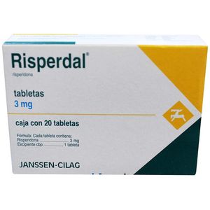 Risperdal 3mg Risperidona 20 Tab 20 Pz