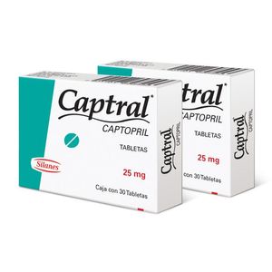 Captral 25 Mg 1+1 30 Tab Captopril 30 Pz