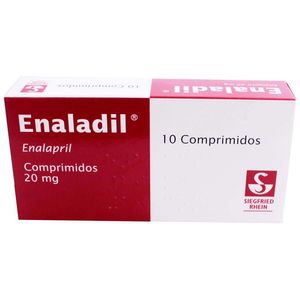 Enaladil 20mg 10 Tab Enalapril 10 Pz