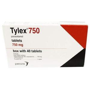 Tylex 750 Mg Tab 40 Paracetamol 40 Pz