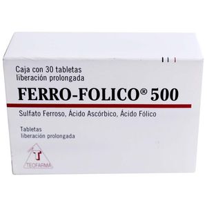 Ferro-Folico 500 Mg 30 Tab 30 Pz