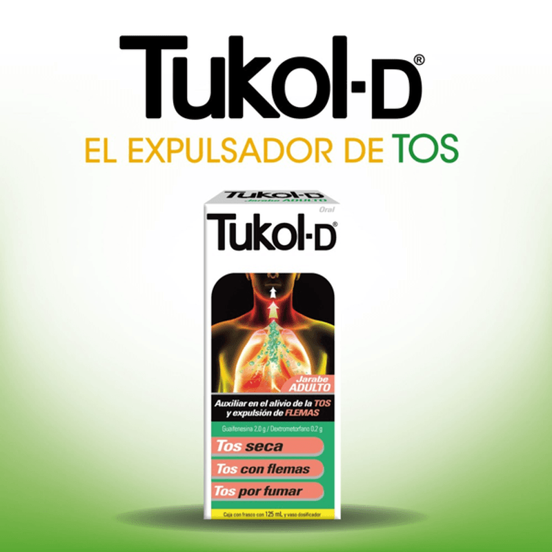 Tukol-d Jarabe Para Tos Adulto 125 Ml