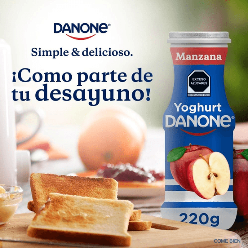 Yoghurt Danone 220 gr. Manzana – Súper La Violeta