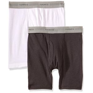 Boxer Tipo Trusa Nino Gd Paq.2 Blanco/Gris 2 Pz