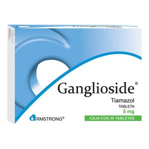 Ganglioside caja con 20 tabletas de 5 mg c/u