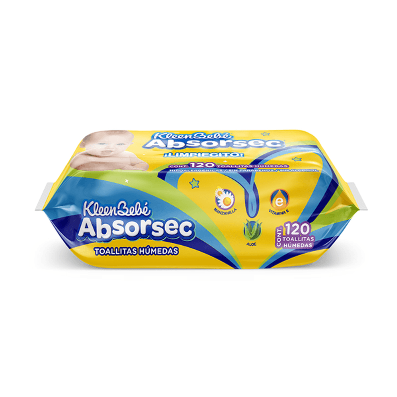 Toallitas Húmedas Kleen Bebé Absorsec para Bebé