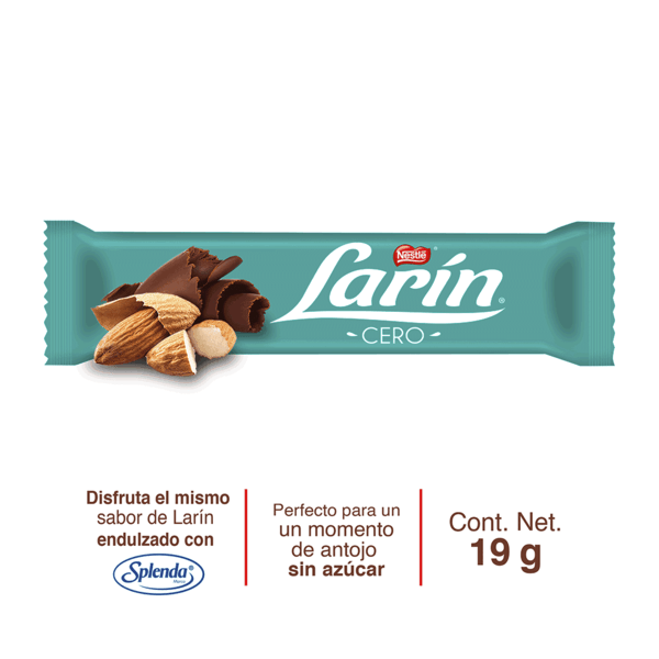Nestle Chocolate Relleno Larín Cero 19 g HEB México