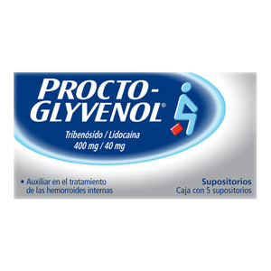 Proctoglyvenol Supositorios Para Hemorroides con 5 pz