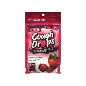 Cough Drops Strawberry 30 Pz